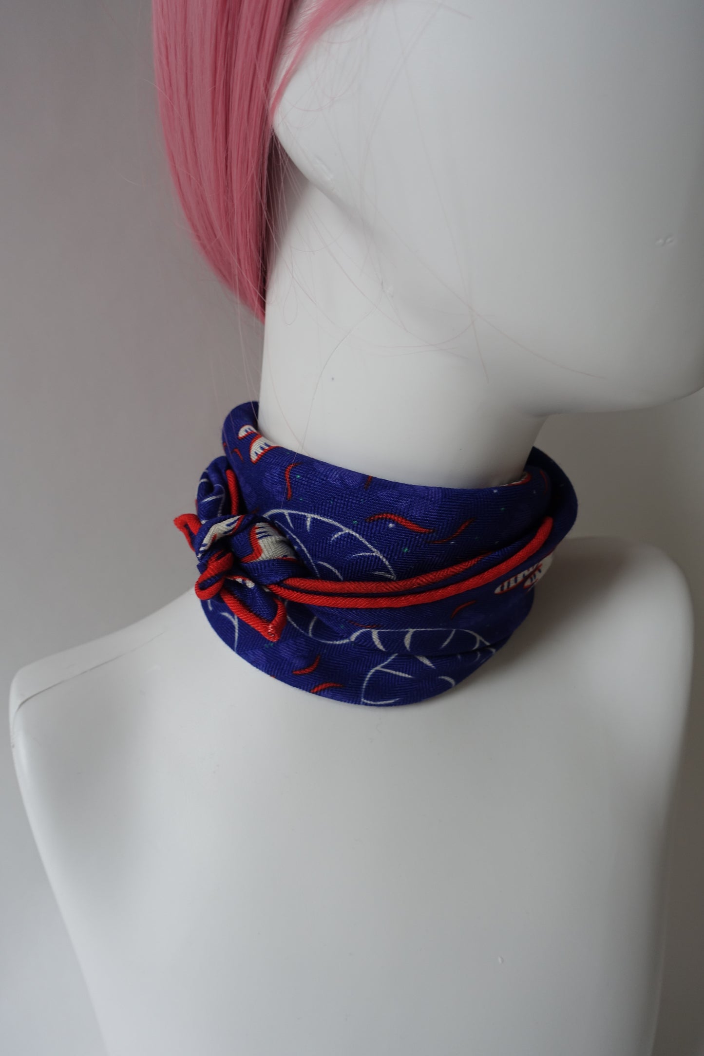 Snow Tiger, 65cm Silk-Wool Scarf