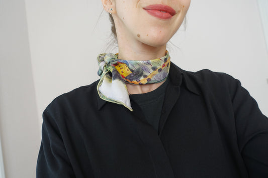 Forest House, 50cm Silk Scarf