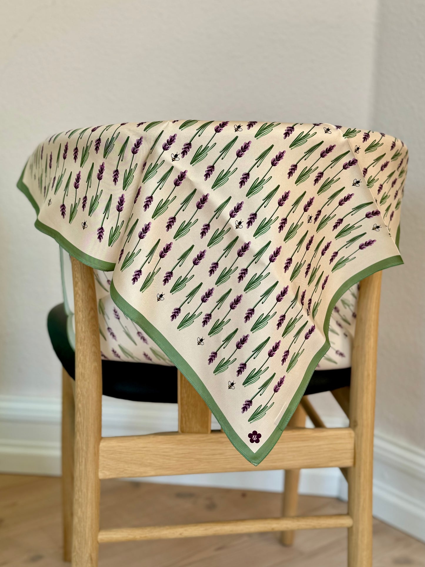 Lavender, 65 cm Square Silk Scarf