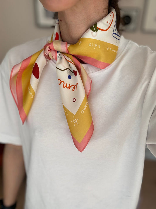 Summer 65cm Silk Scarf