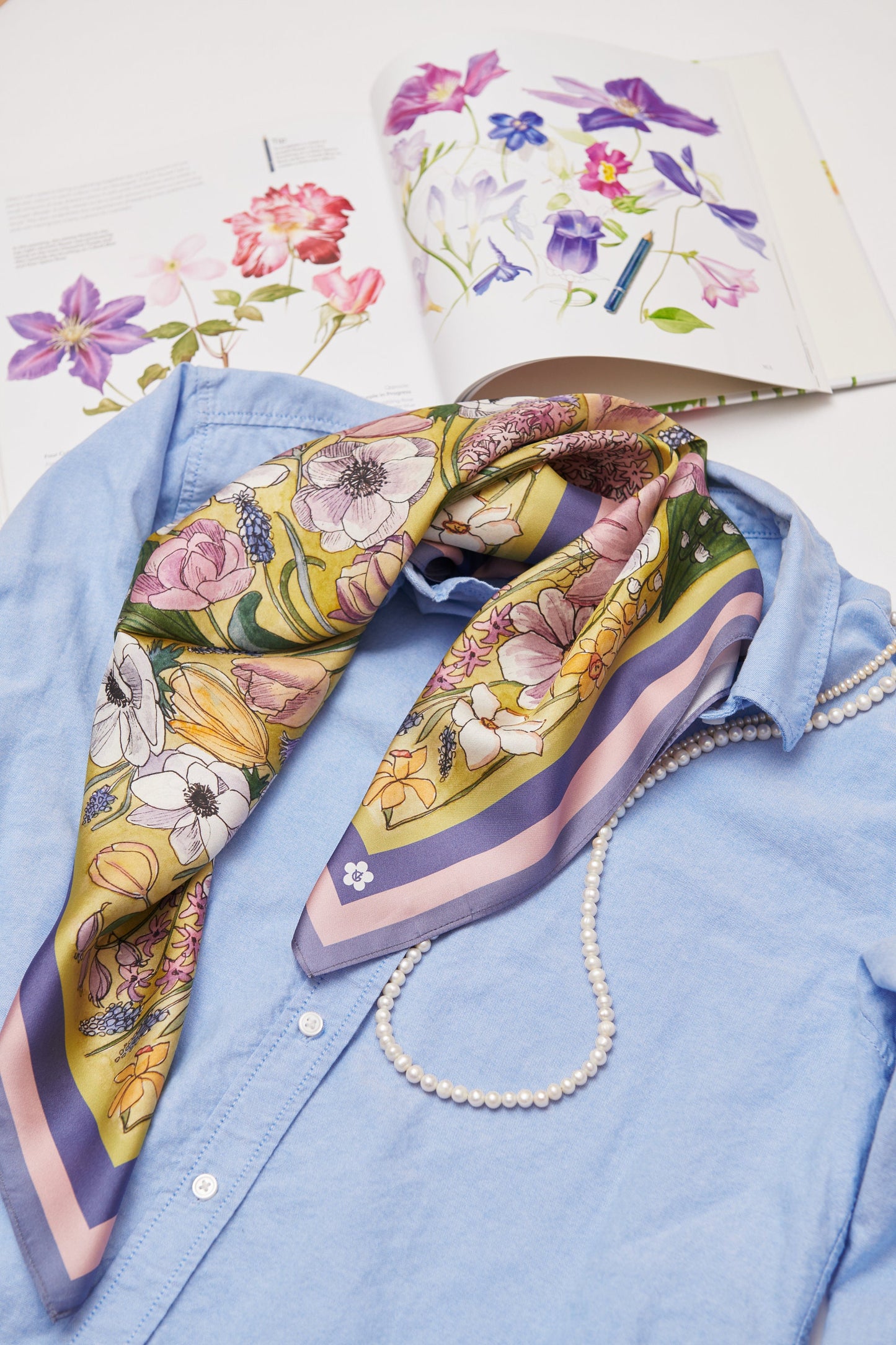 Spring 65cm Silk Scarf