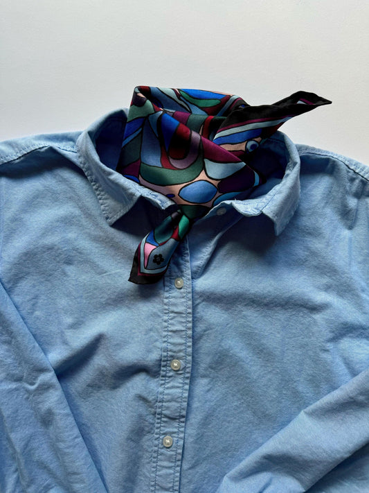 Purple autumn 40cm Silk Scarf