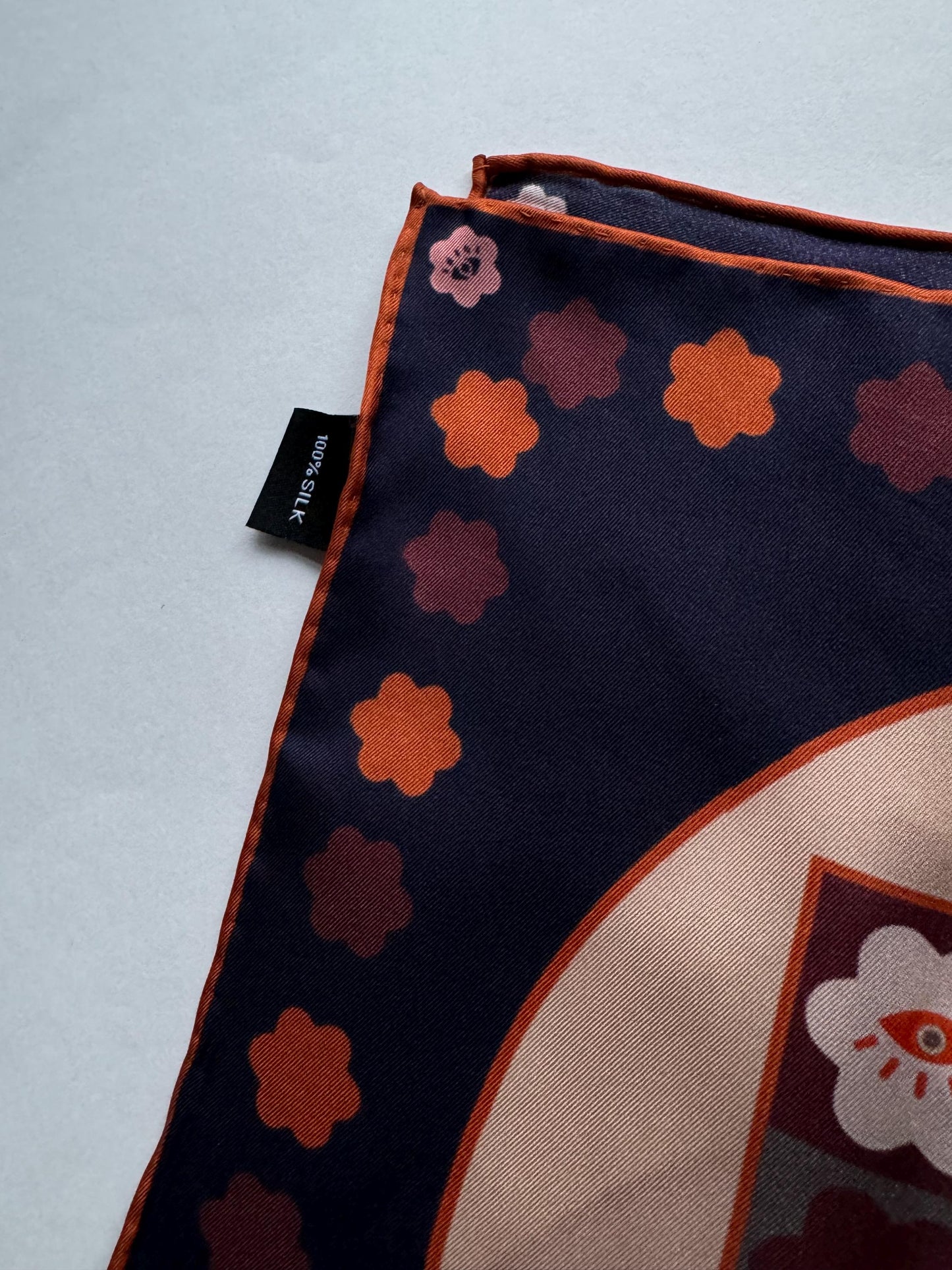 Curious eyes, 43 cm Square Silk Scarf