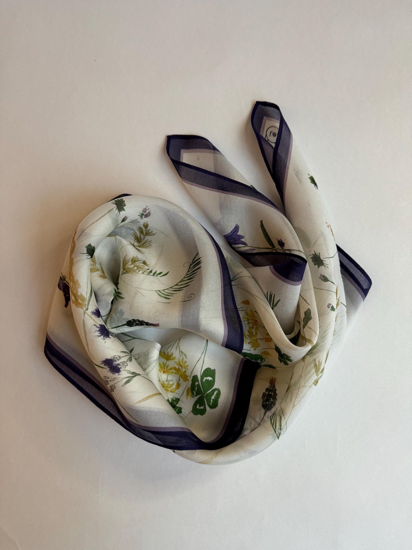 Danish Summer, 65cm Square Silk Chiffon Scarf