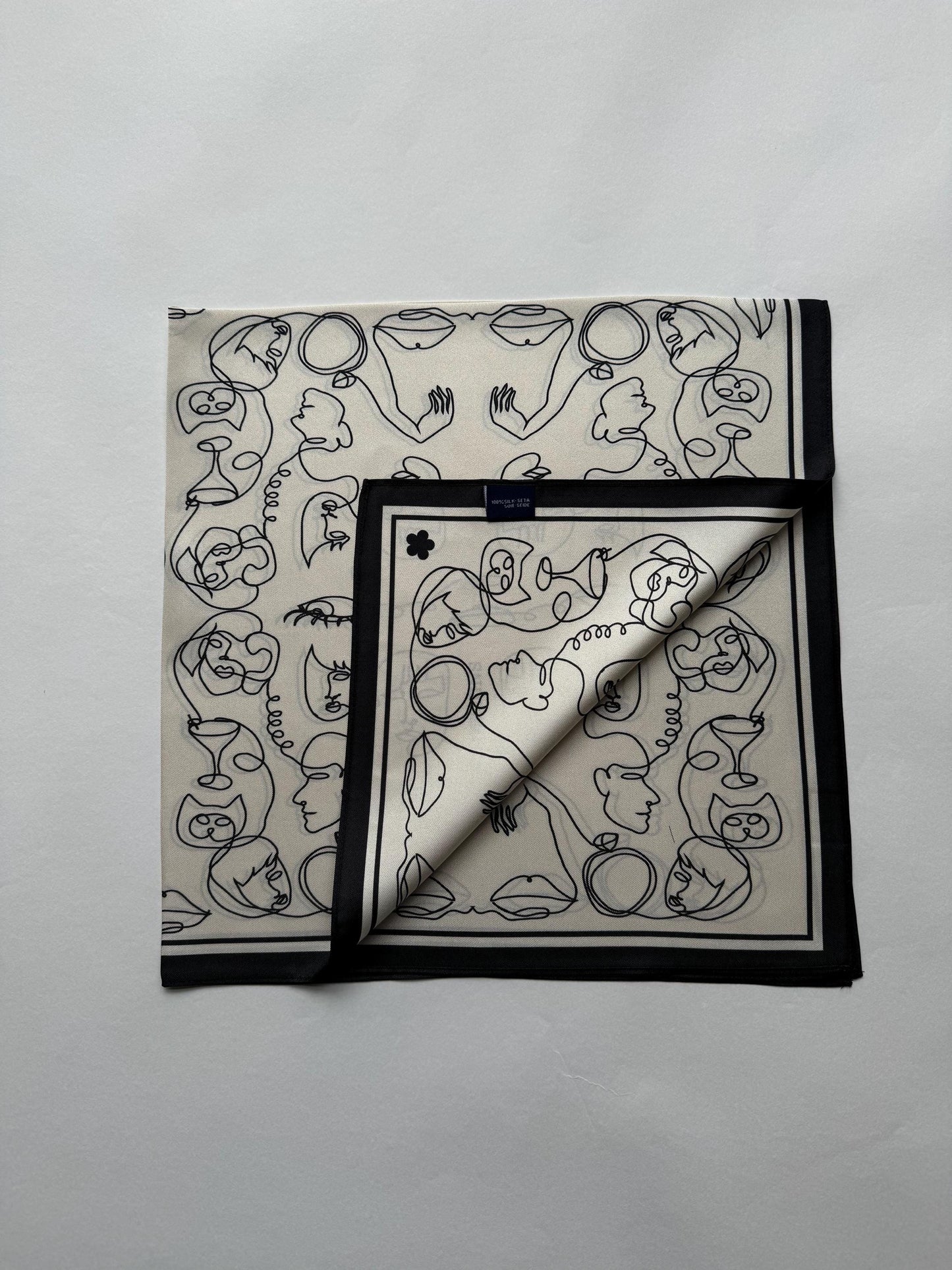 Gossip, 65cm Square Silk Scarf