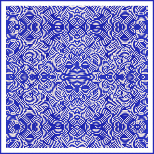 Ramen, 90 cm Square Silk Scarf