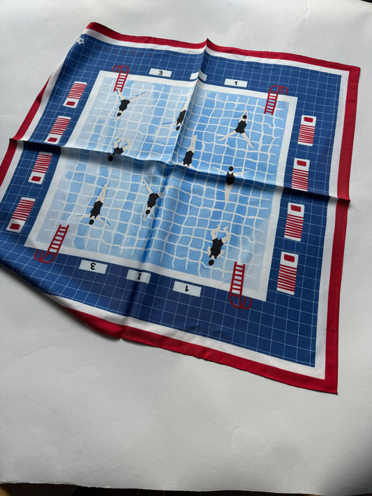 The Pool 65 cm square scarf