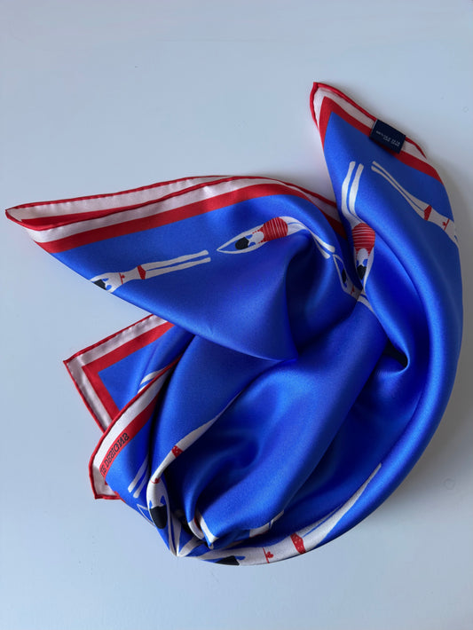The Swimmers, 65cm Silk Scarf