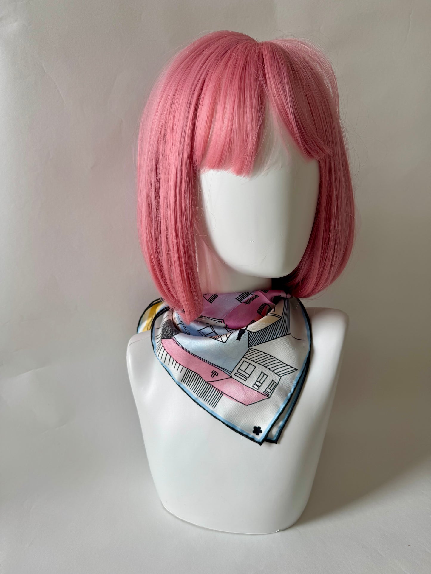 Porto Sunrise 65 cm square silk scarf