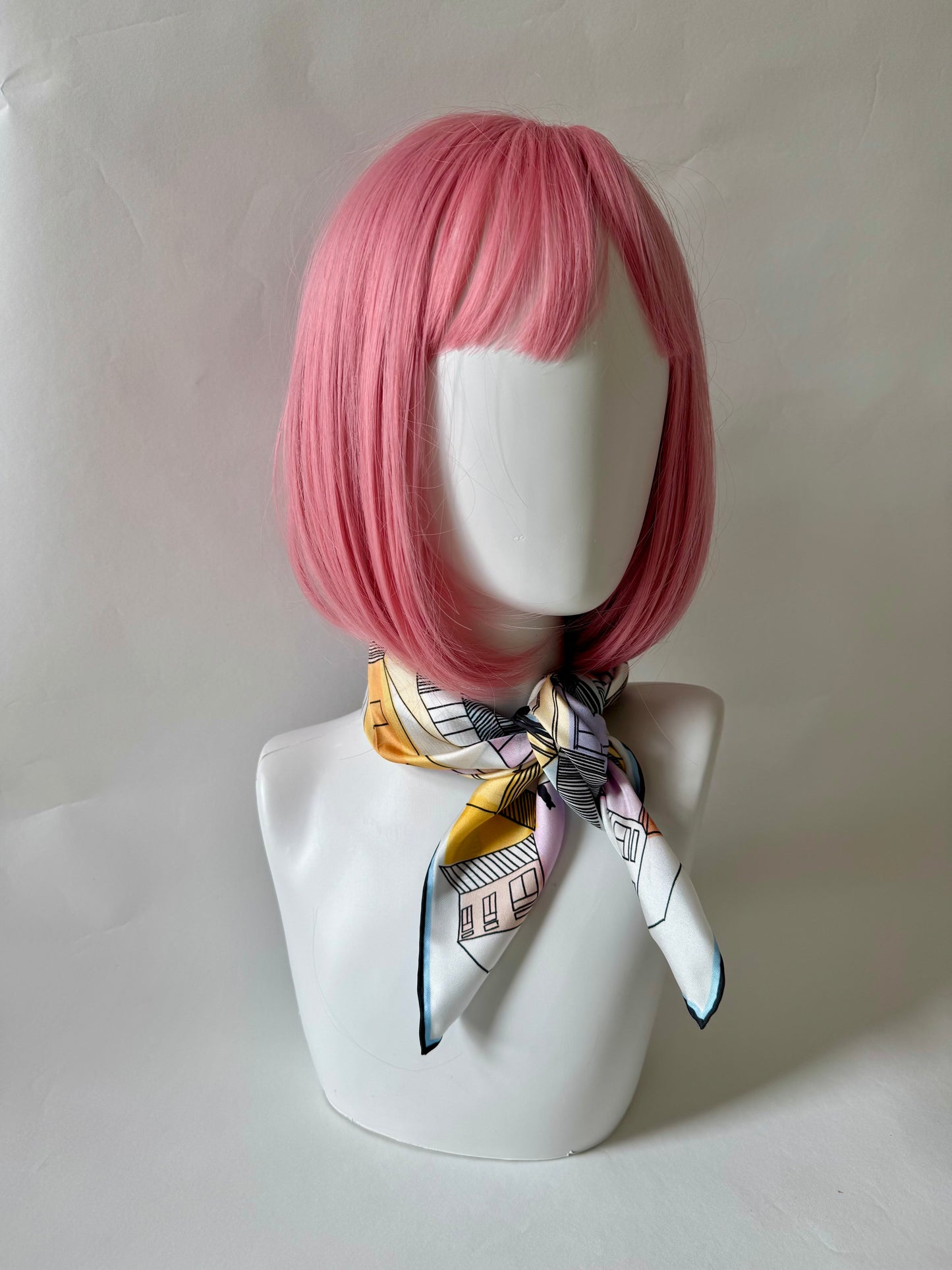 Porto Sunrise 65 cm square silk scarf