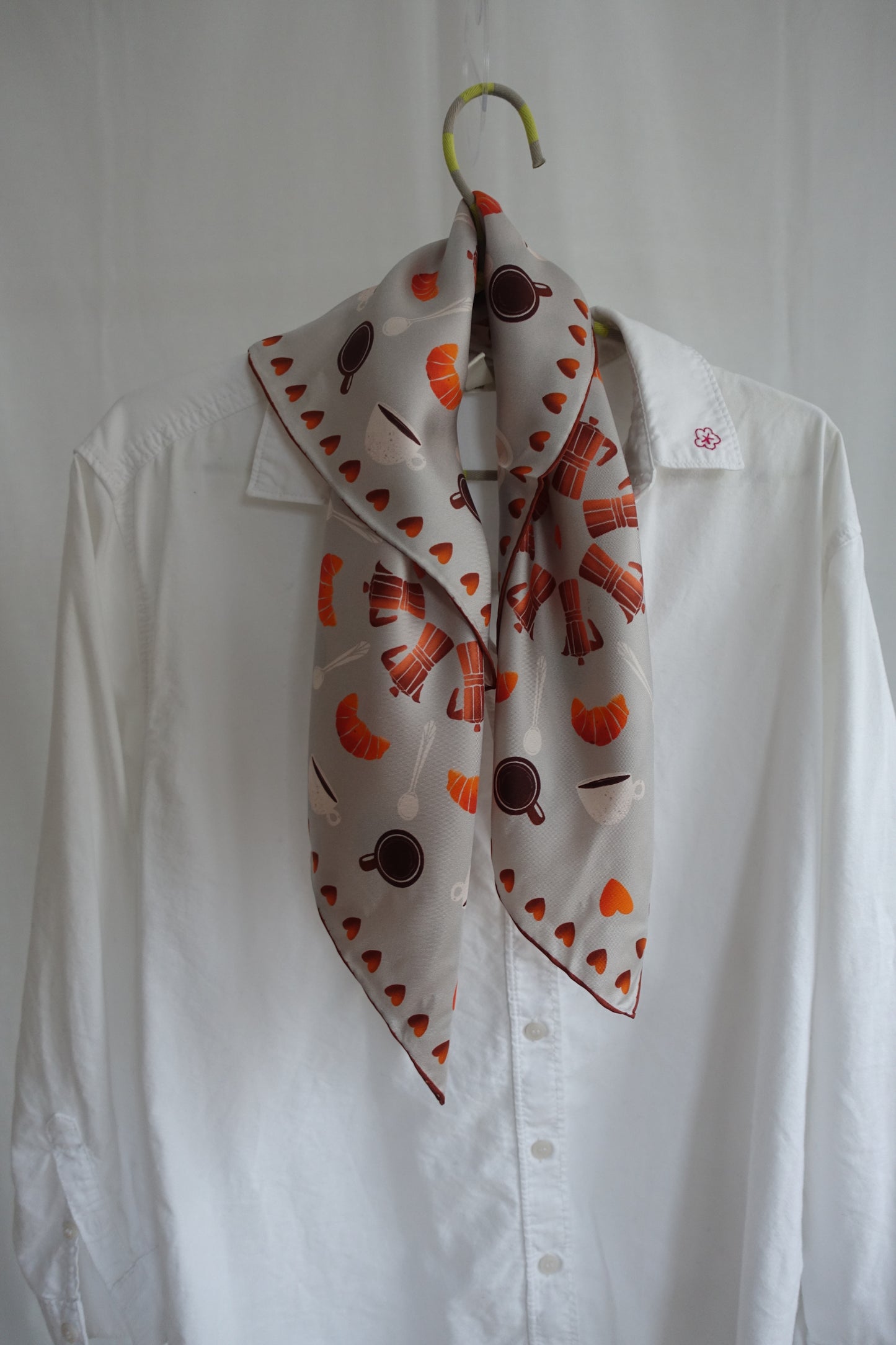 Espresso, 65cm Silk Twill Scarf