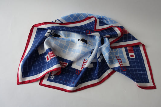 The Pool, 65cm Silk Twill Scarf