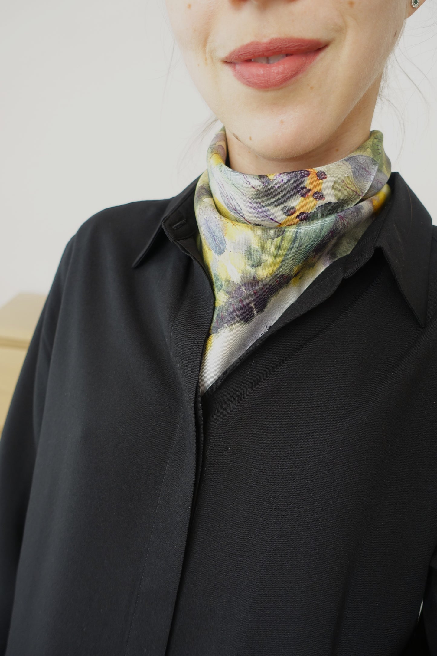 Forest House, 50cm Silk Scarf