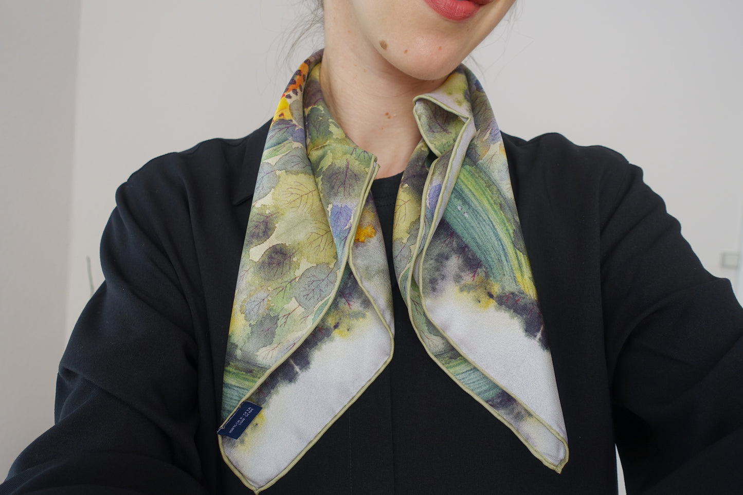 Forest House, 50cm Silk Scarf