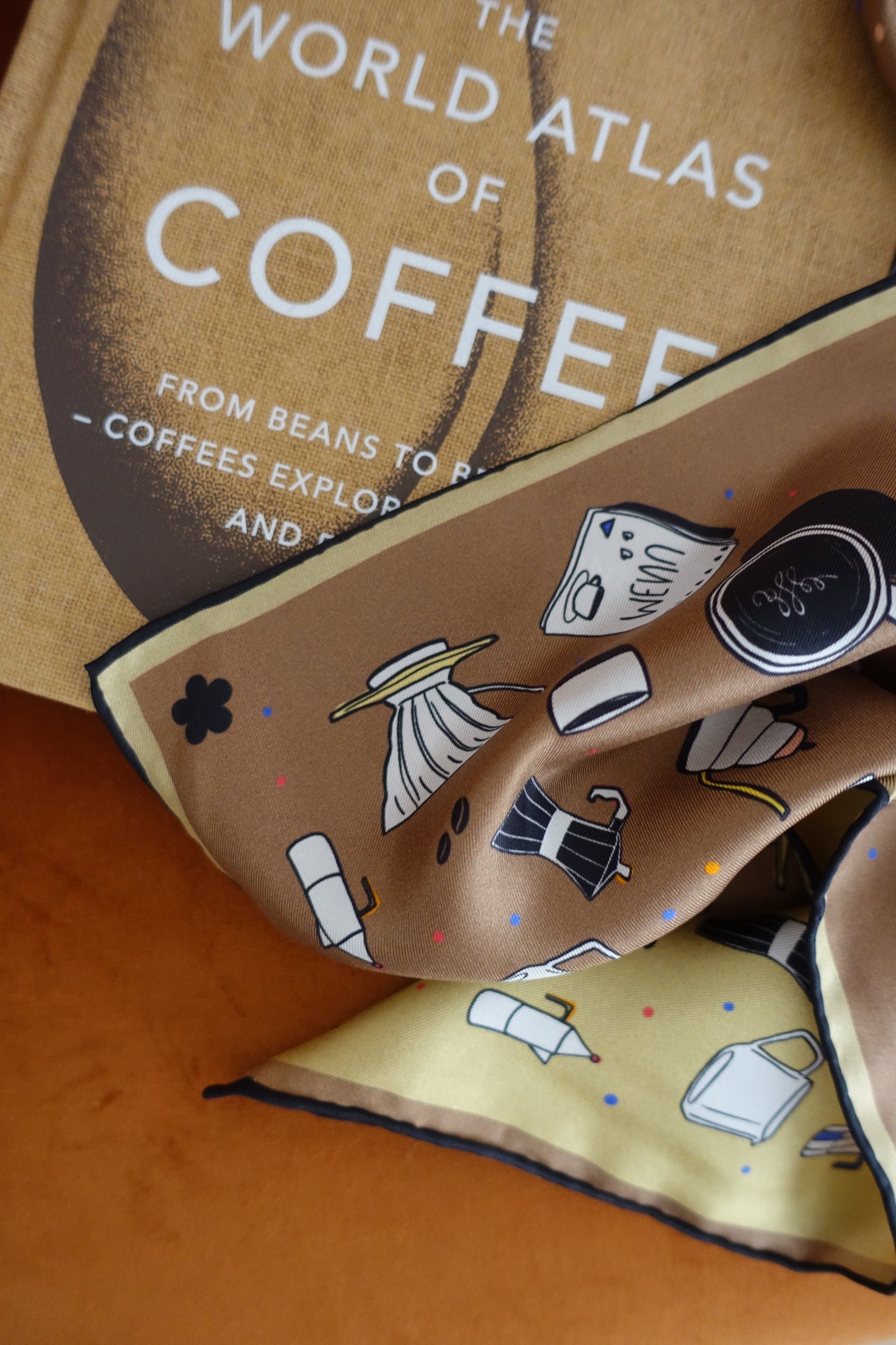 Coffee, 65cm Silk Twill Scarf