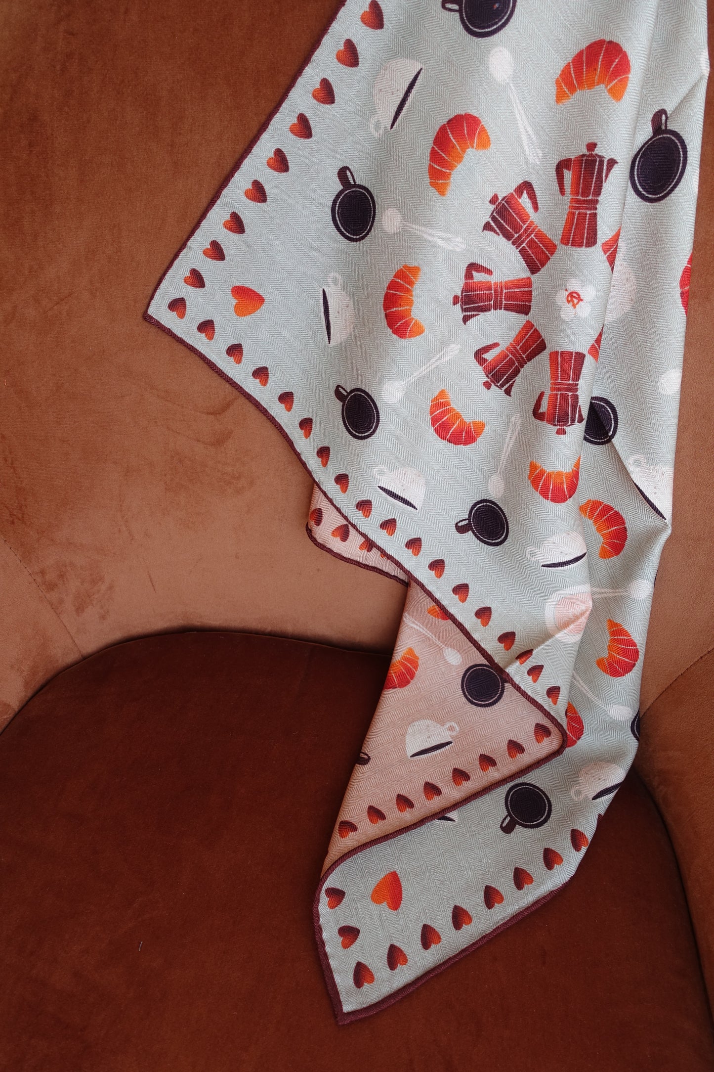 Espresso, 65cm Silk-Wool Scarf