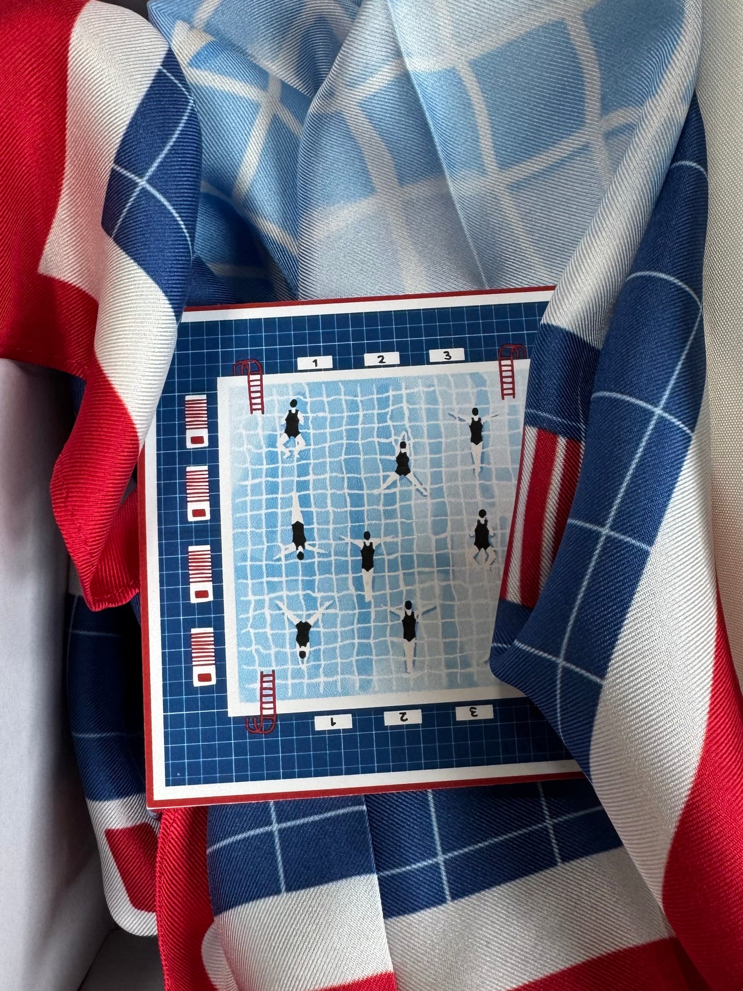 The Pool 65 cm square scarf