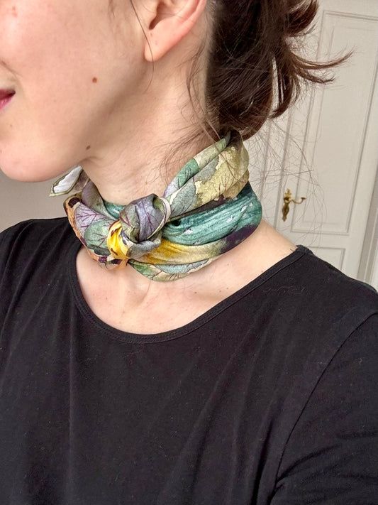 Forest House, 65 cm Square Silk Scarf