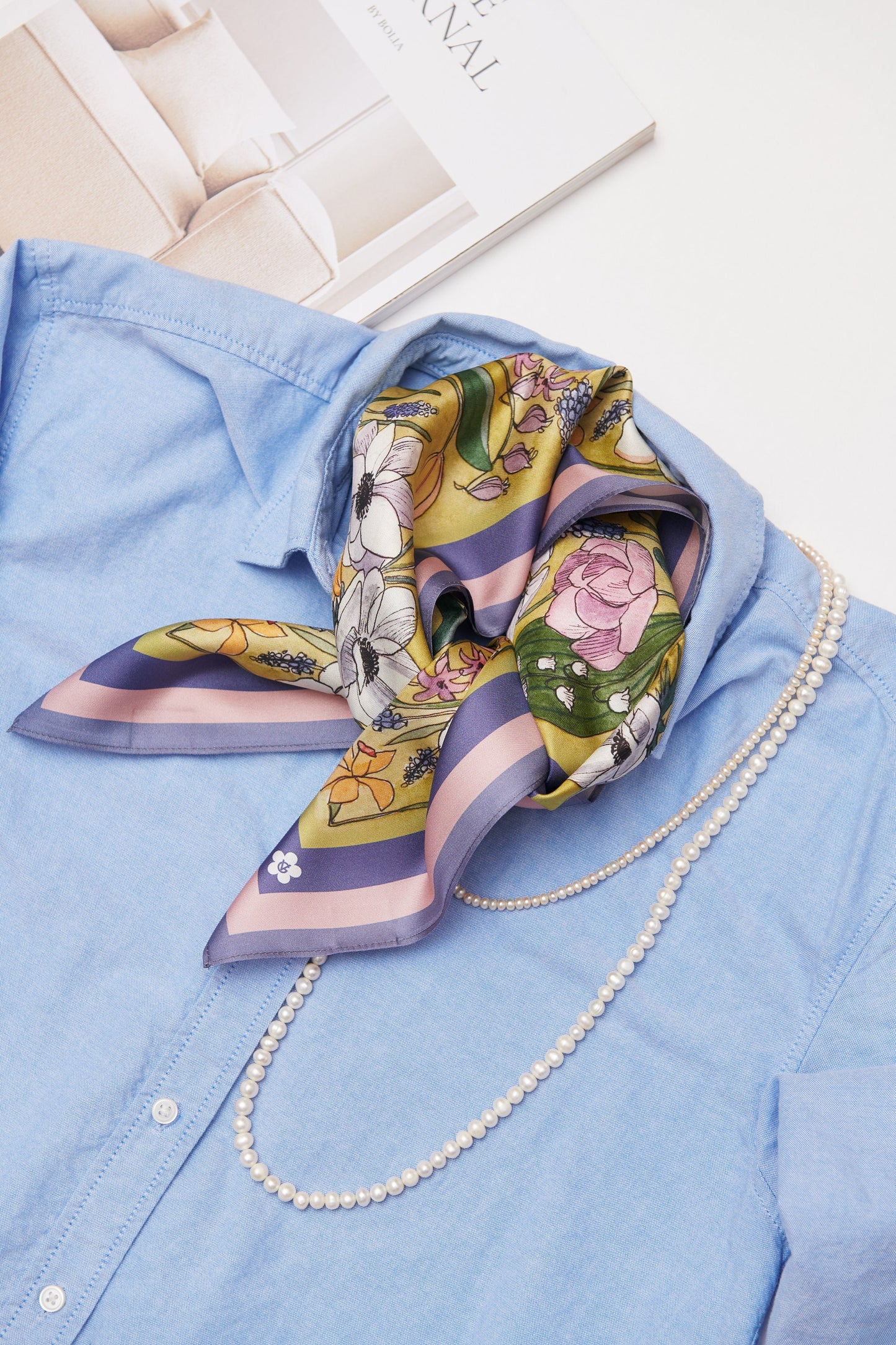 Spring 65cm Silk Scarf