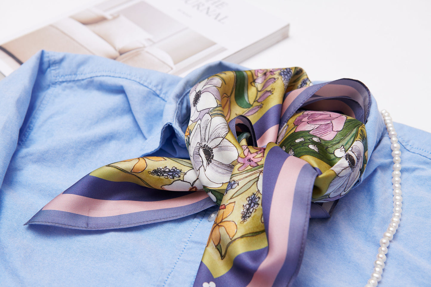 Spring 65cm Silk Scarf