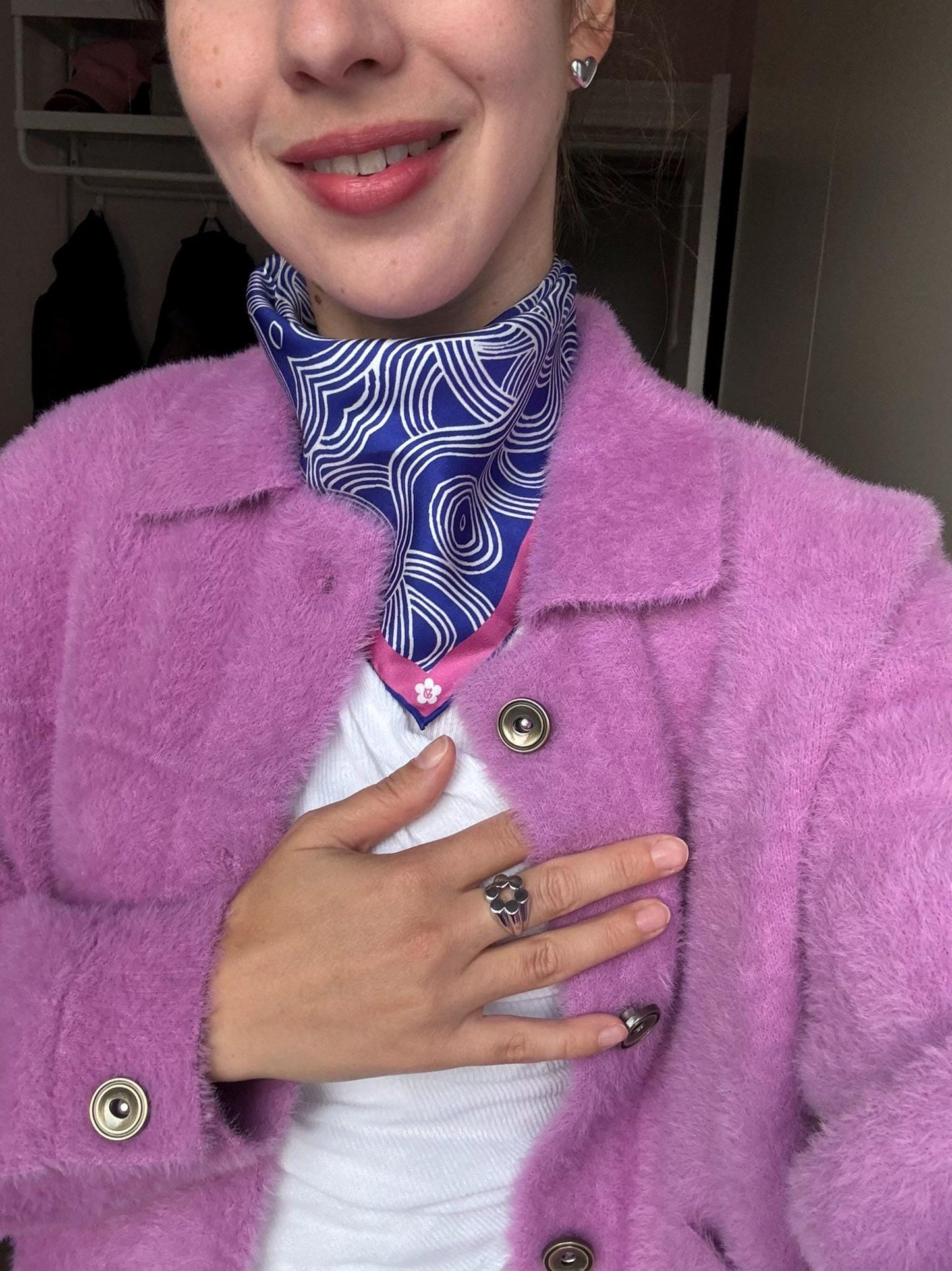 Mini Ramen 40cm Silk Scarf