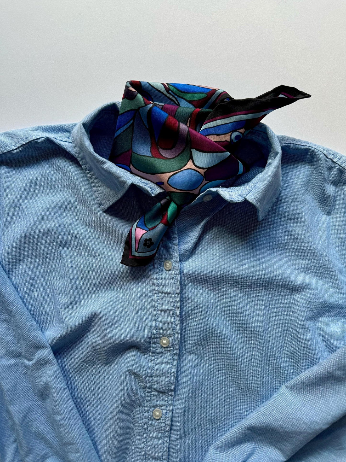 Purple autumn 40cm Silk Scarf