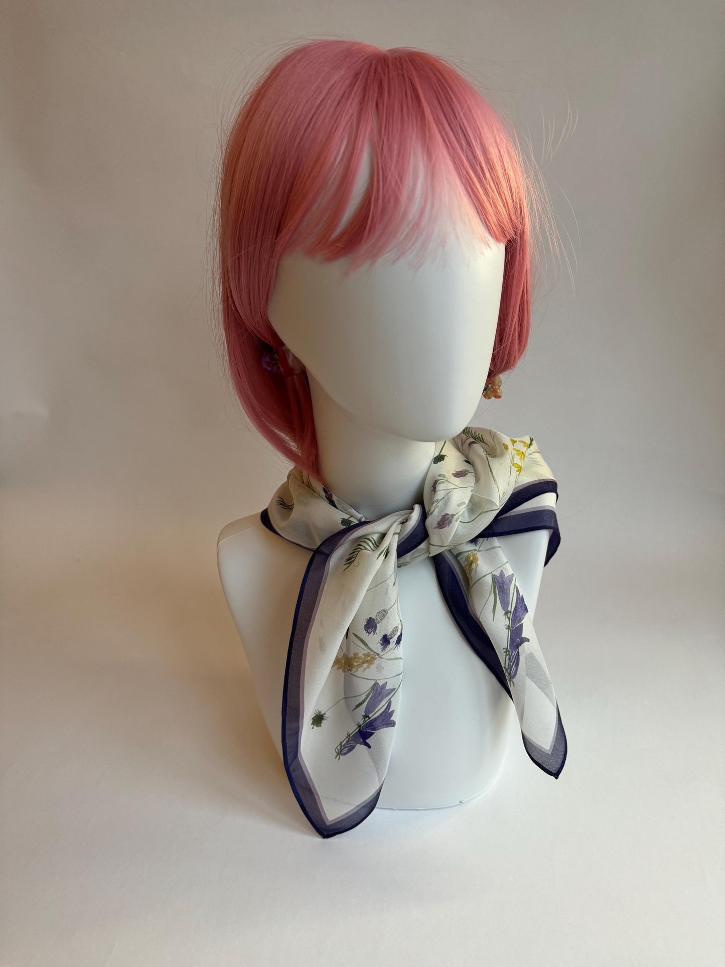 Danish Summer, 65cm Square Silk Chiffon Scarf