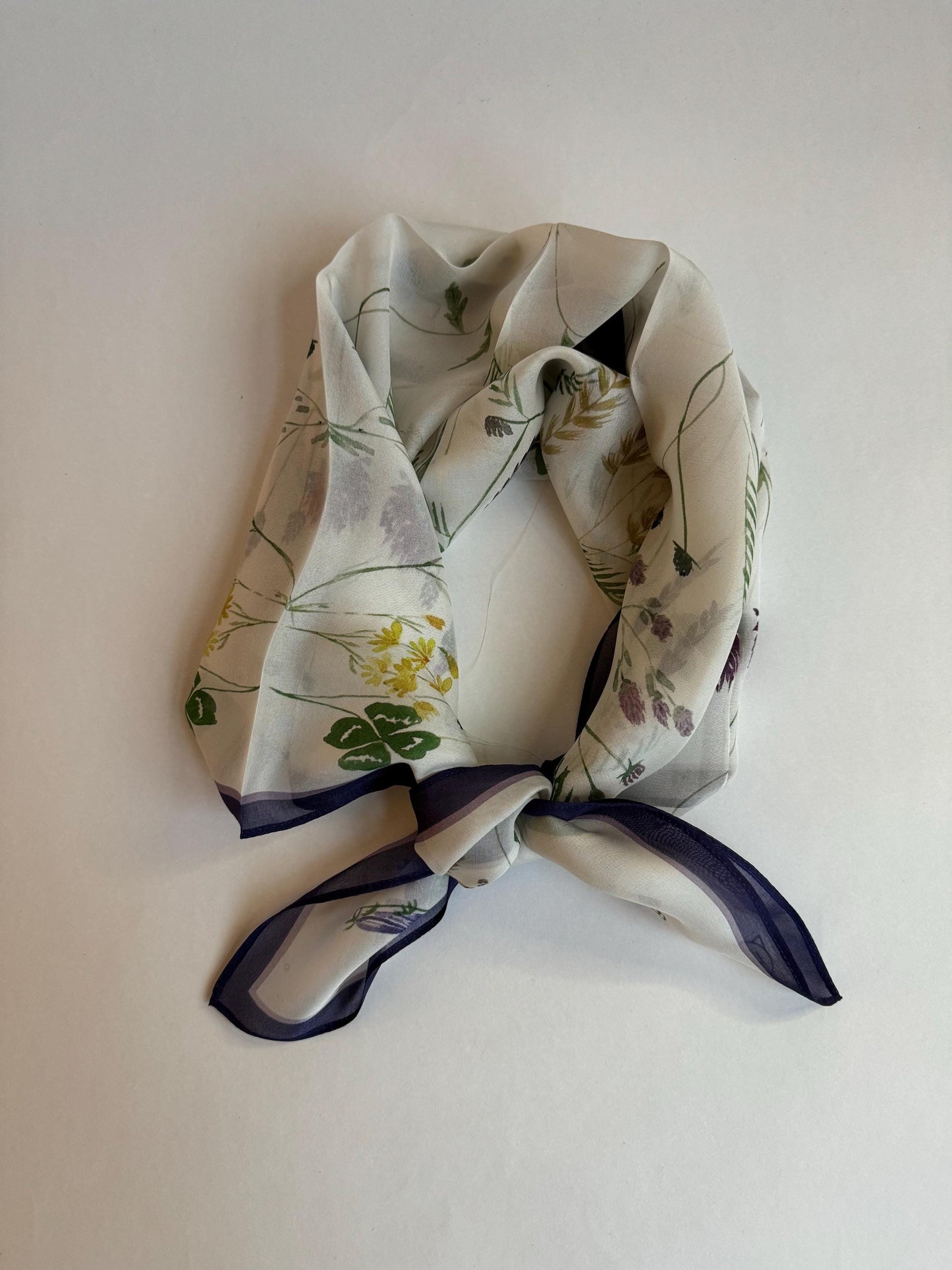 Danish Summer, 65cm Square Silk Chiffon Scarf