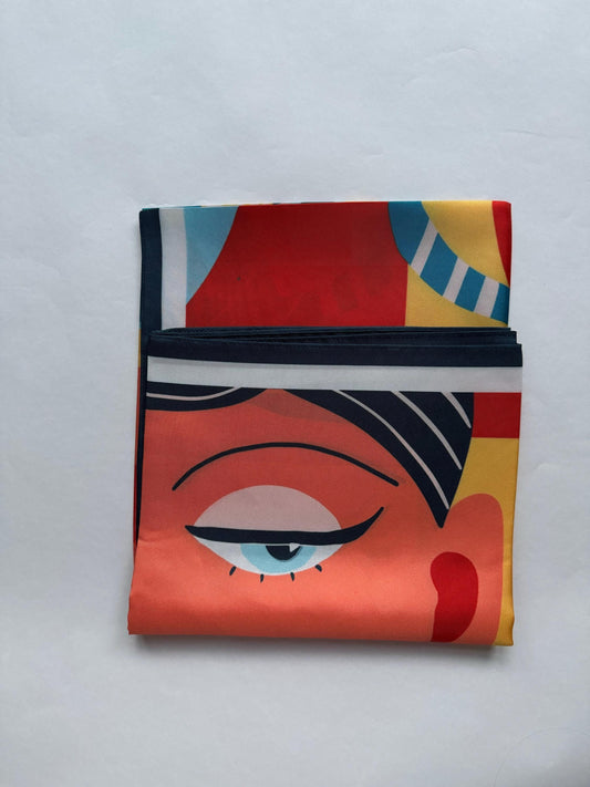 Riviera, 90 cm Square Silk Scarf