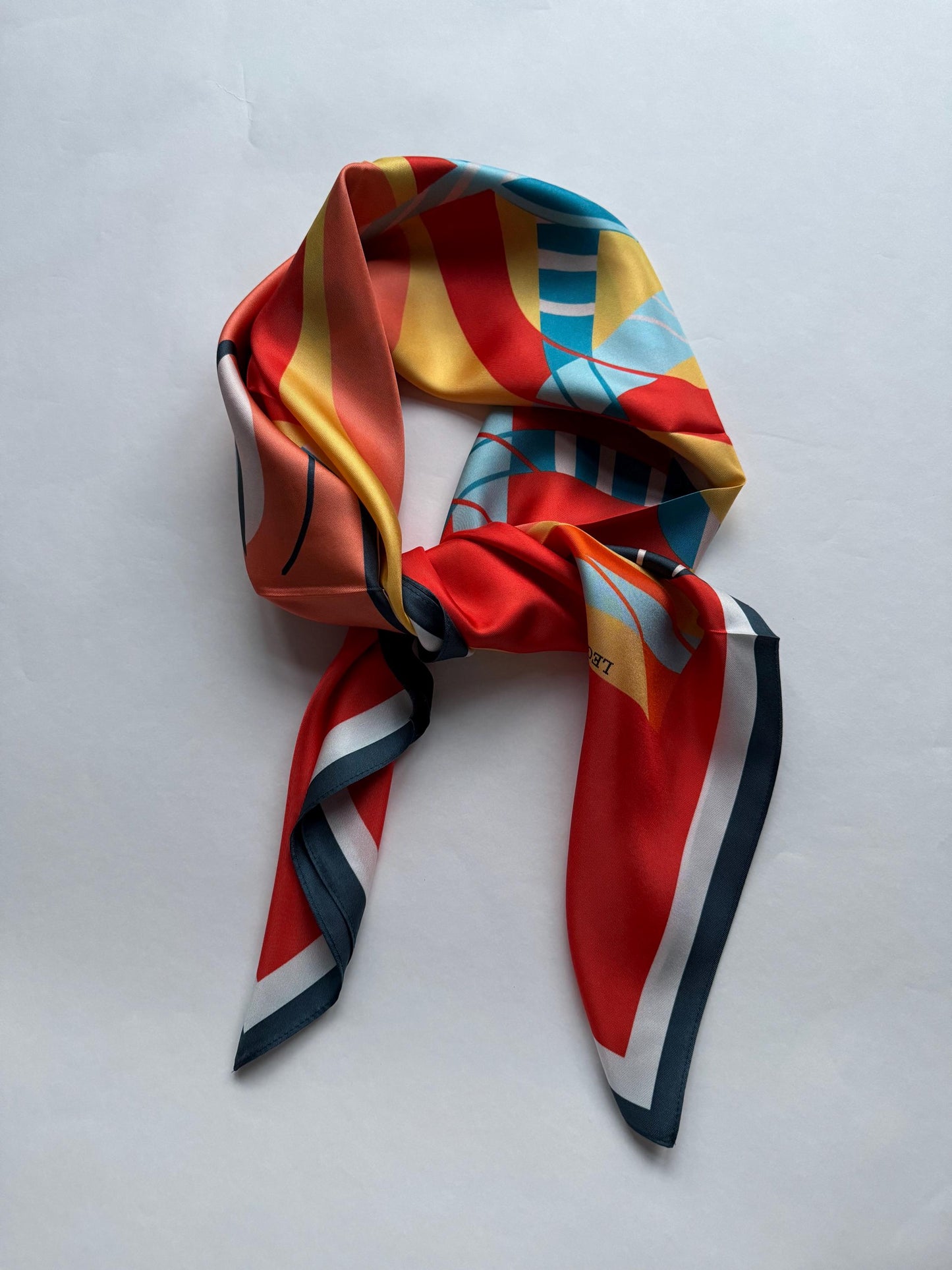Riviera, 90 cm Square Silk Scarf