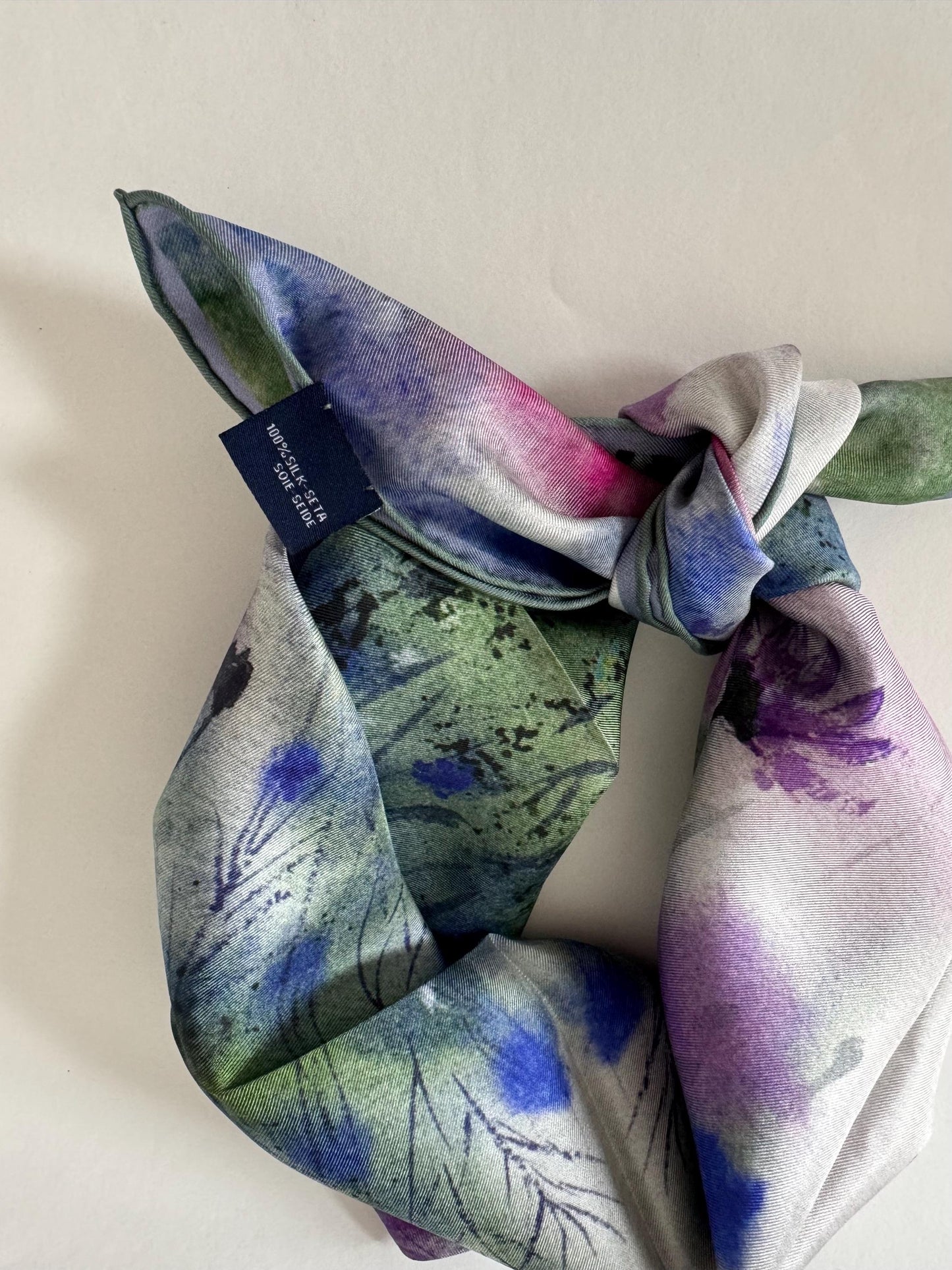 The Meadow,  65cm Square Silk Scarf