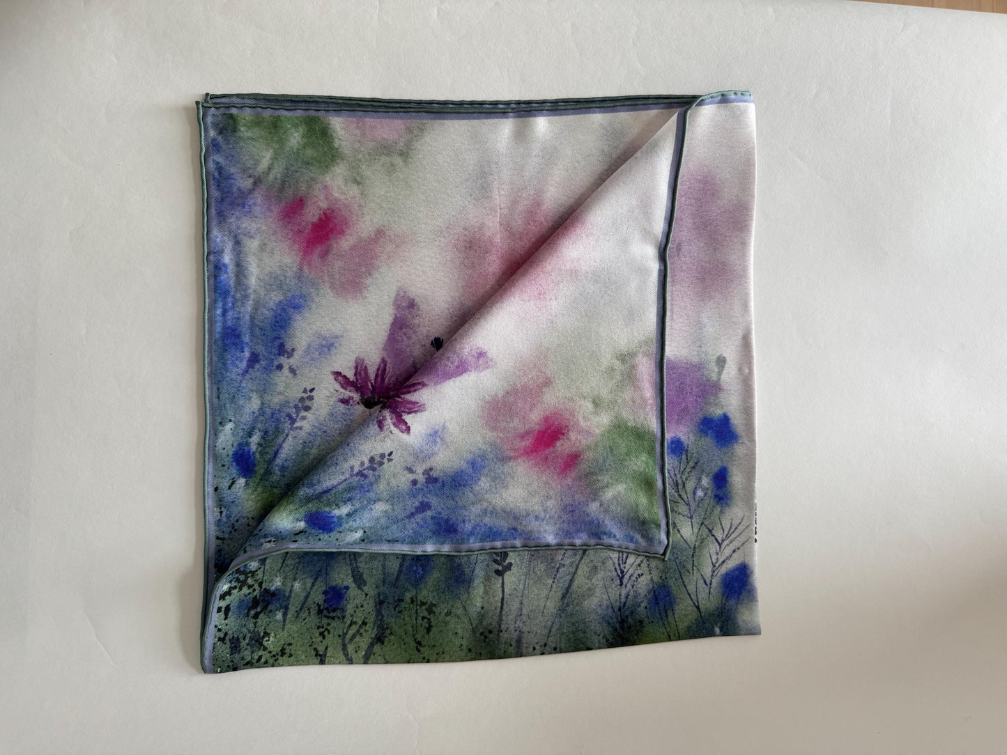 The Meadow,  65cm Square Silk Scarf