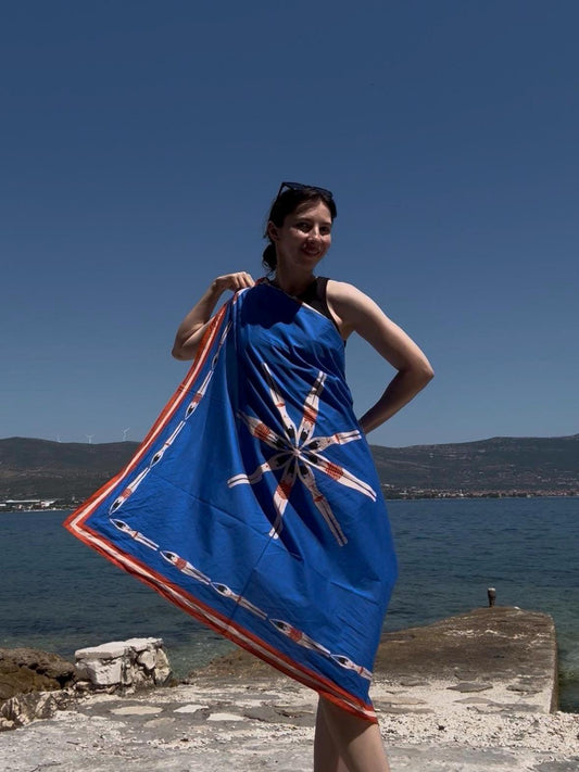 Swimmers 90cm Square Cotton Scarf