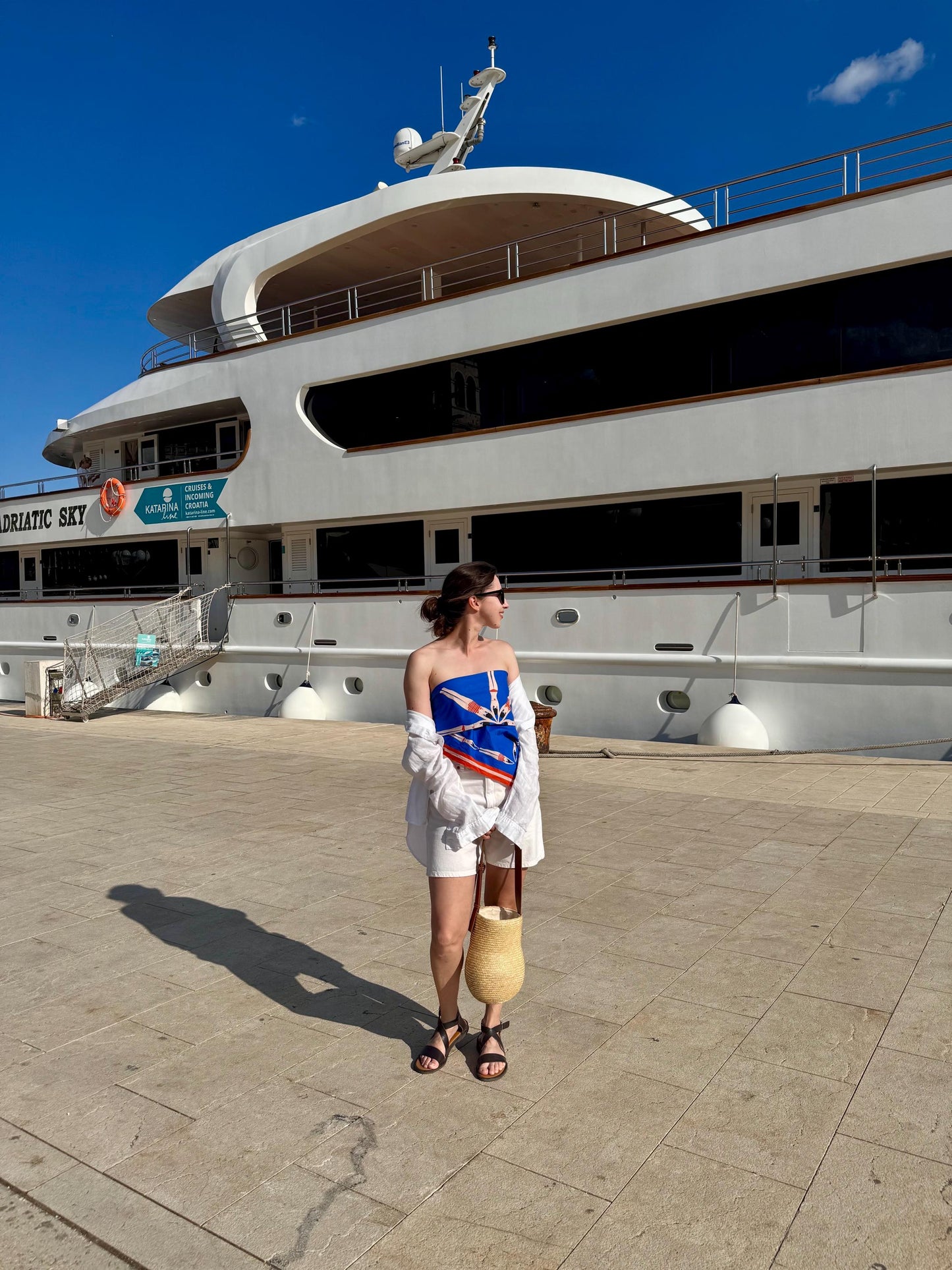 Swimmers 90cm Square Cotton Scarf