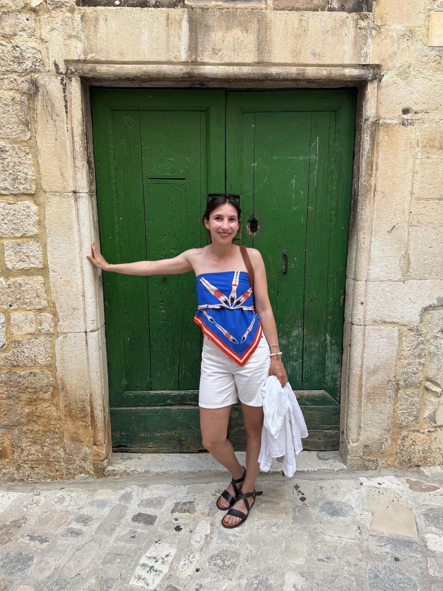 Swimmers 90cm Square Cotton Scarf