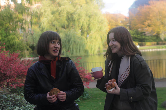 Minimalist love, 65 cm Square Silk-Wool Scarf