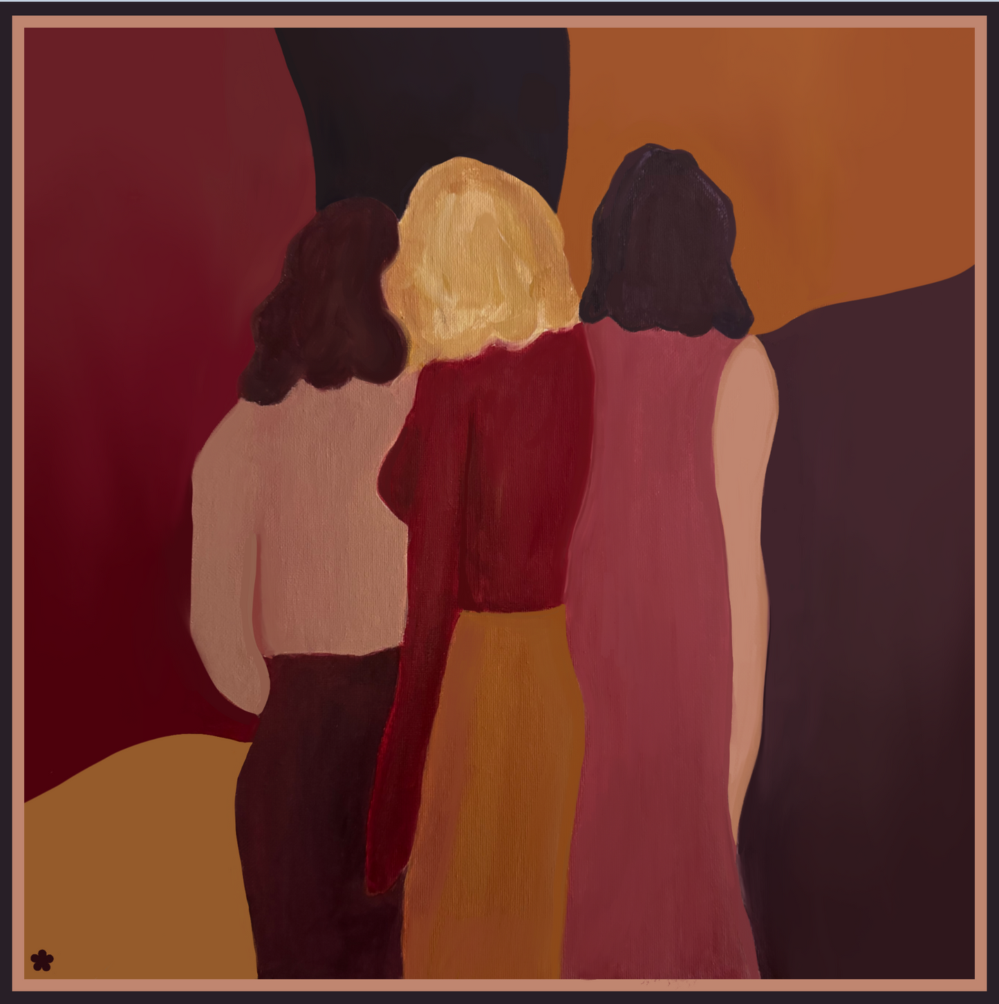 Ladies, 65 cm Silk-Wool Square Scarf