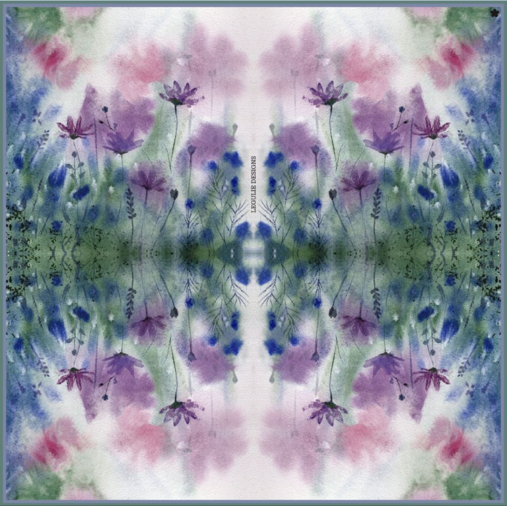 The Meadow,  65cm Square Silk Scarf