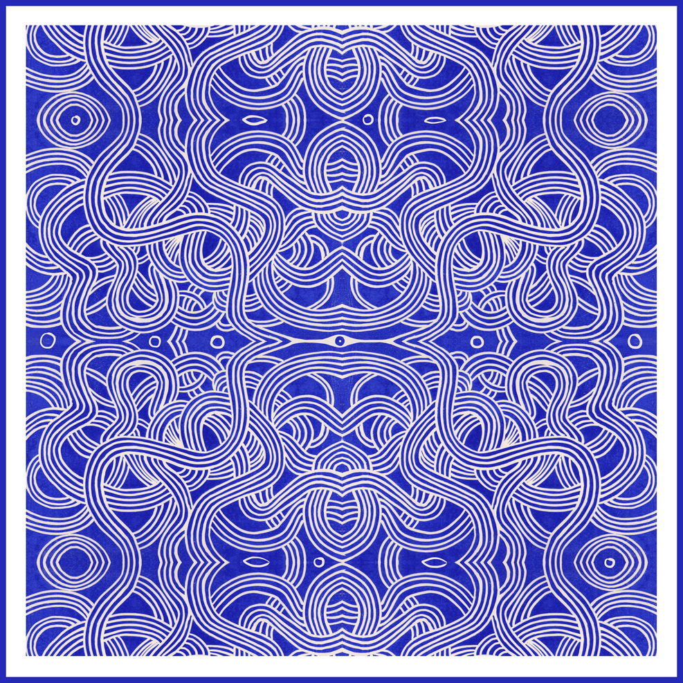 Ramen, 90 cm Square Silk Scarf